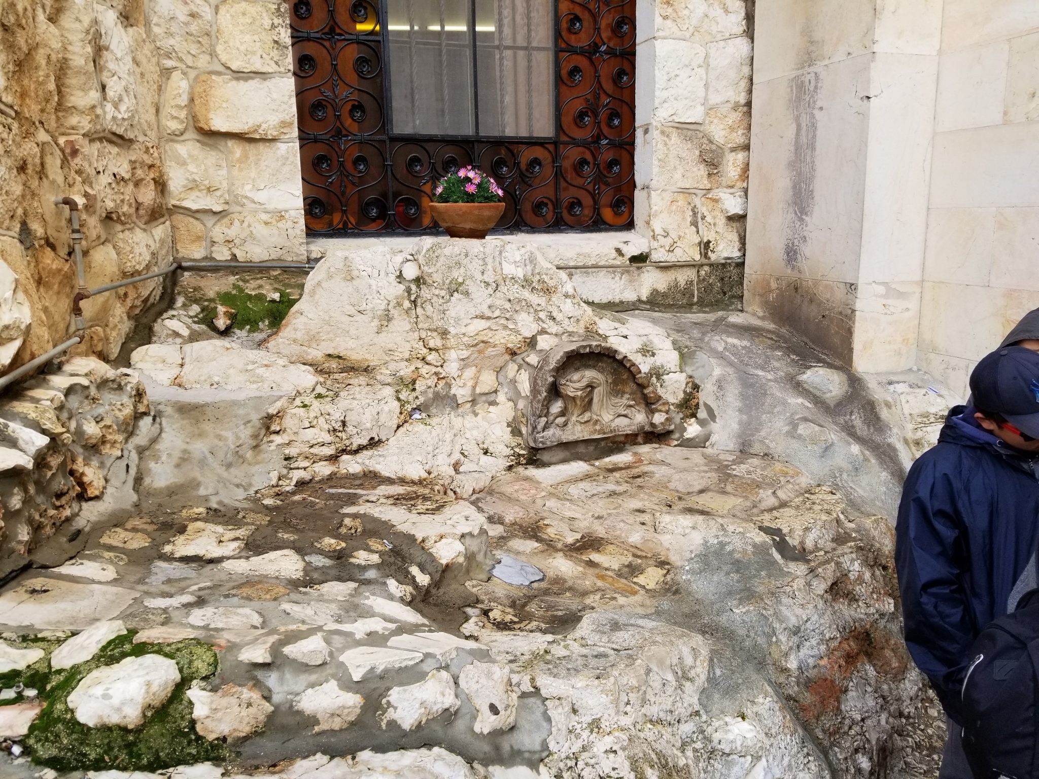 Traditional stone where Christ prayed in the Garden of Gethsemane