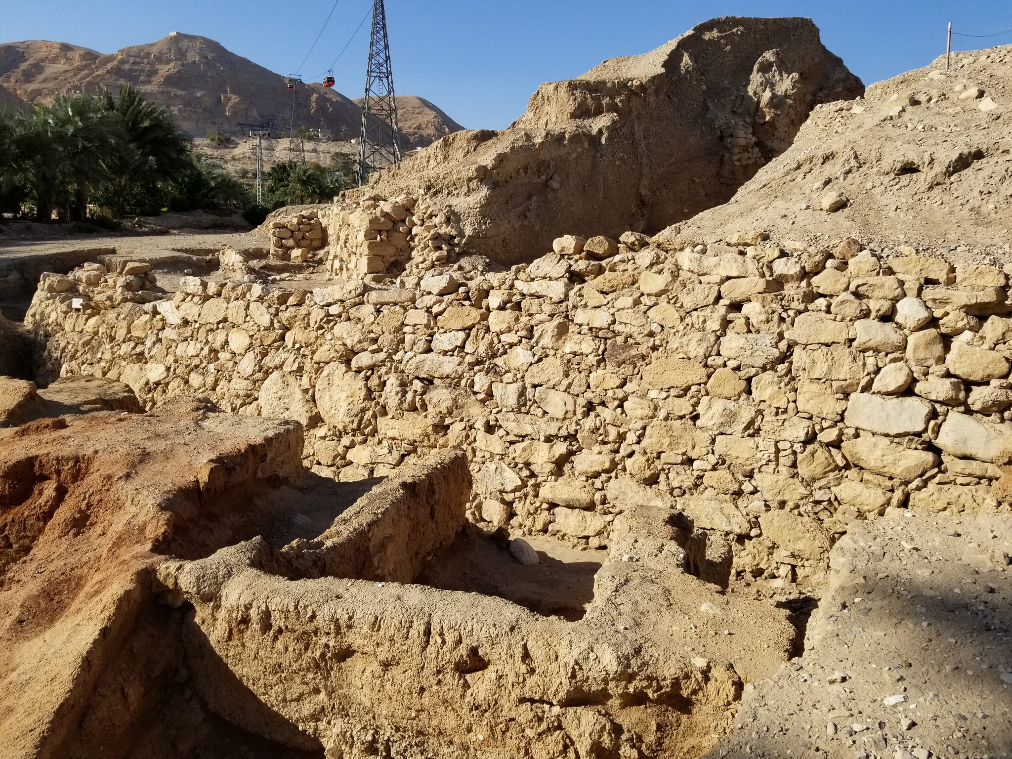 City walls at Jericho.