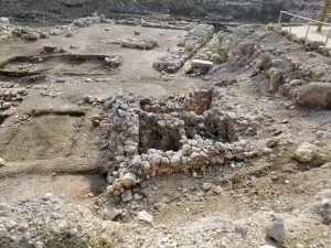 Ruins at the site of the ancient city of Megiddo.