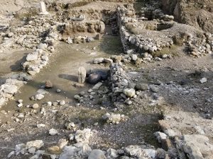 Ruins at the site of the ancient city of Megiddo.