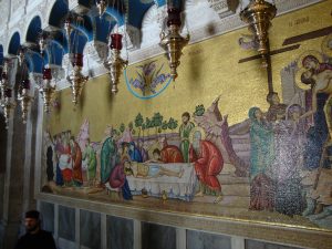 Mural of anointing of the body of Christ