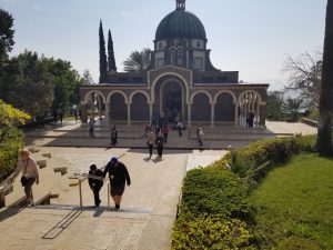 Church of the Beatitudes where Jesus gave the “sermon on the mount”