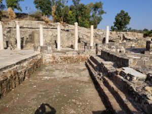 Ruins of Roman public pool in Bet Shean