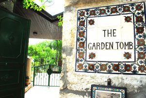 Sign for the Garden Tomb